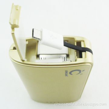 Mobile Power Bank with Built in Charging Cable and 3 Connector (FP6900)